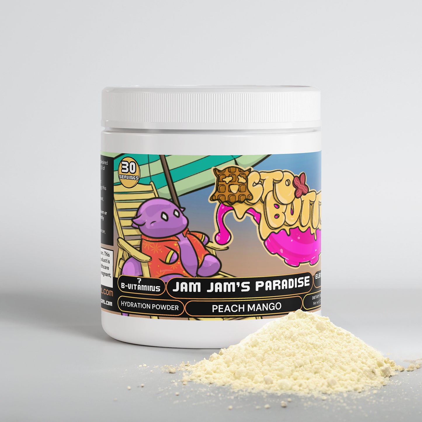 OctoxButter - Jam Jam's Paradise Hydration Powder (Peach Mango)
