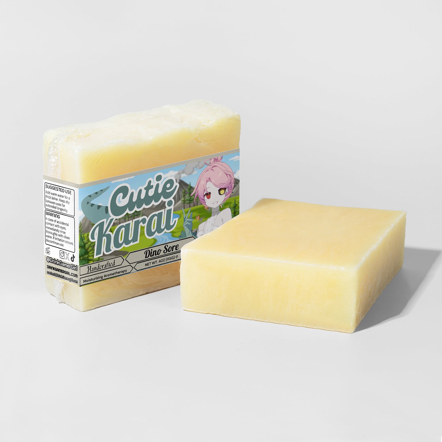 Cutie Karai - Dino Sore Lemongrass & Sage Soap