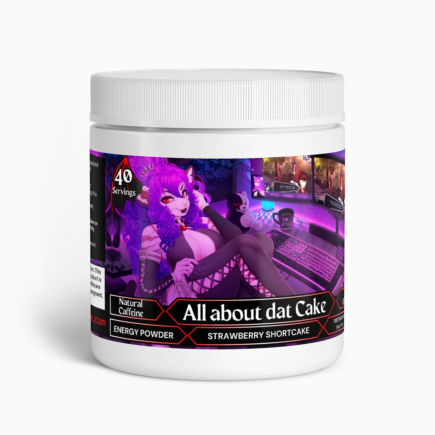 Tigra Valentine - All about dat Cake Energy Powder (Strawberry Shortcake)