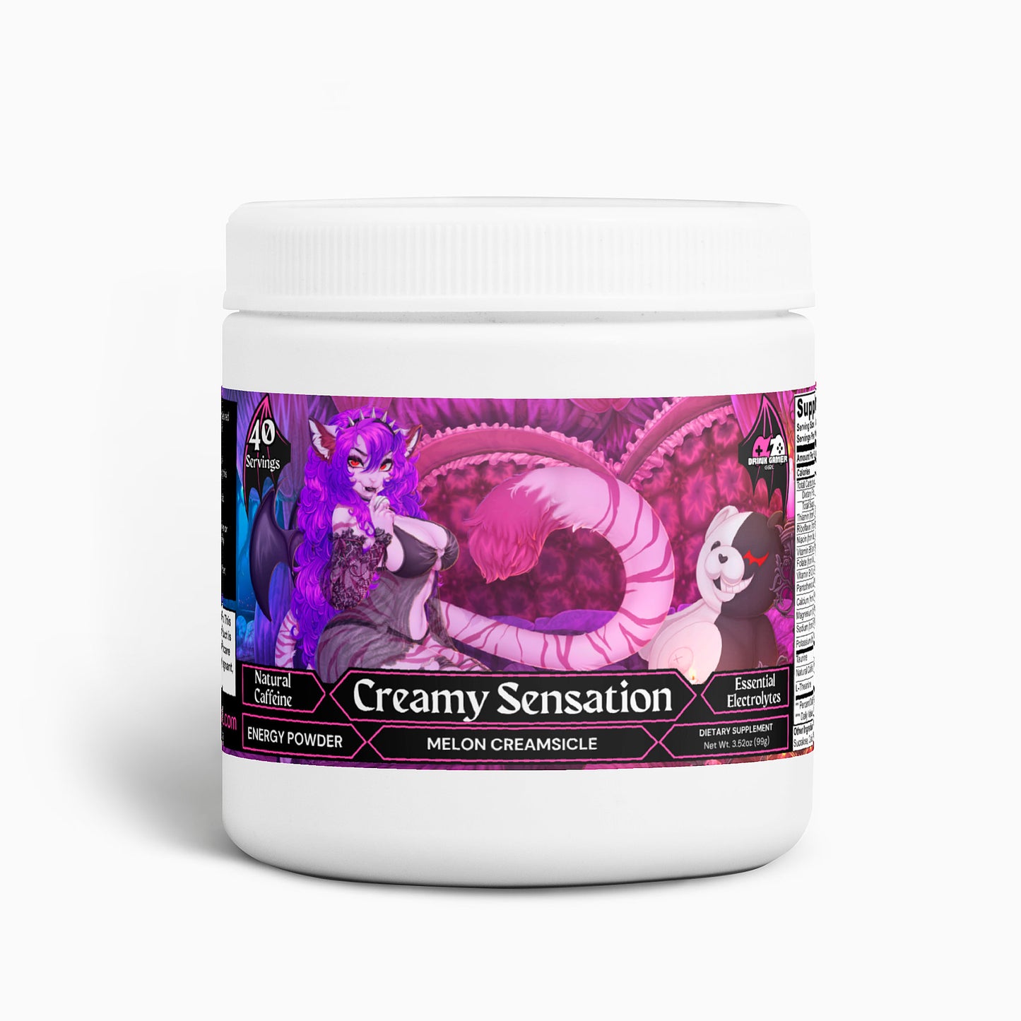 Tigra Valentine - Creamy Sensation Energy Powder (Melon Creamsicle)