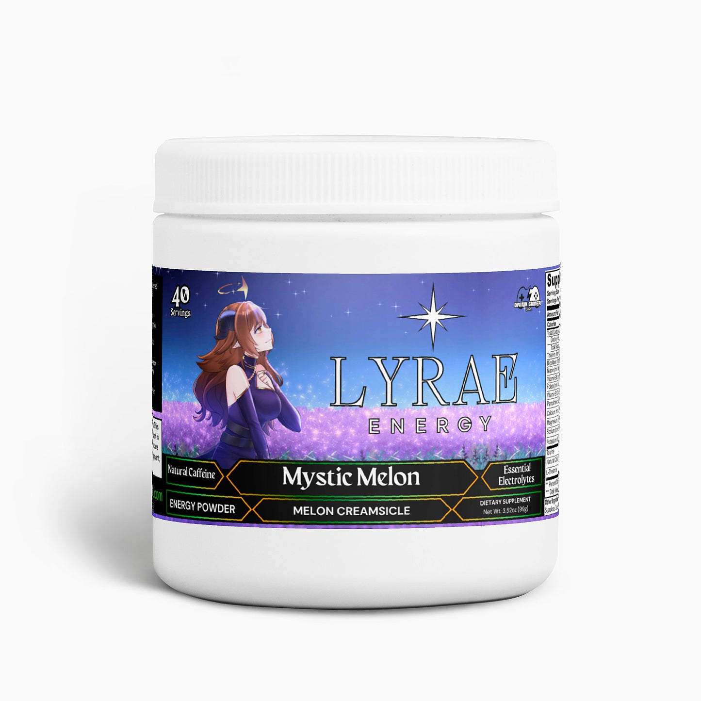 Lyrae - Mystic Melon Energy Powder (Melon Creamsicle)