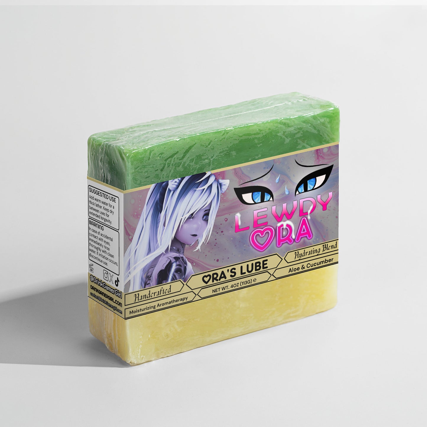 LewdyOra - Ora's Lube Aloe & Cool Cucumber Soap