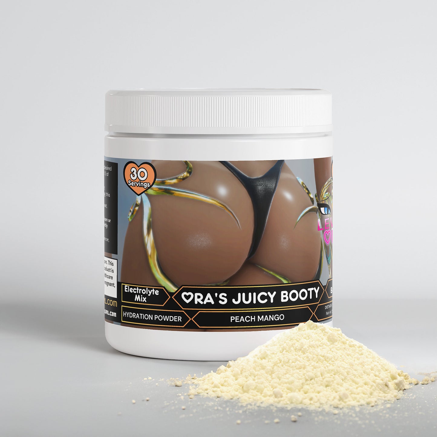 LewdyOra - Ora's Juicy Booty Hydration Powder (Peach Mango)