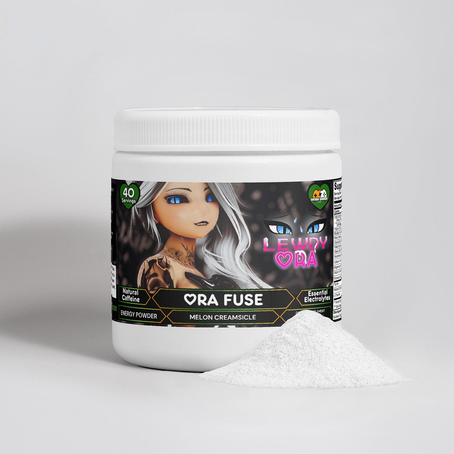 LewdyOra - Ora Fuse Energy Powder (Melon Creamsicle)