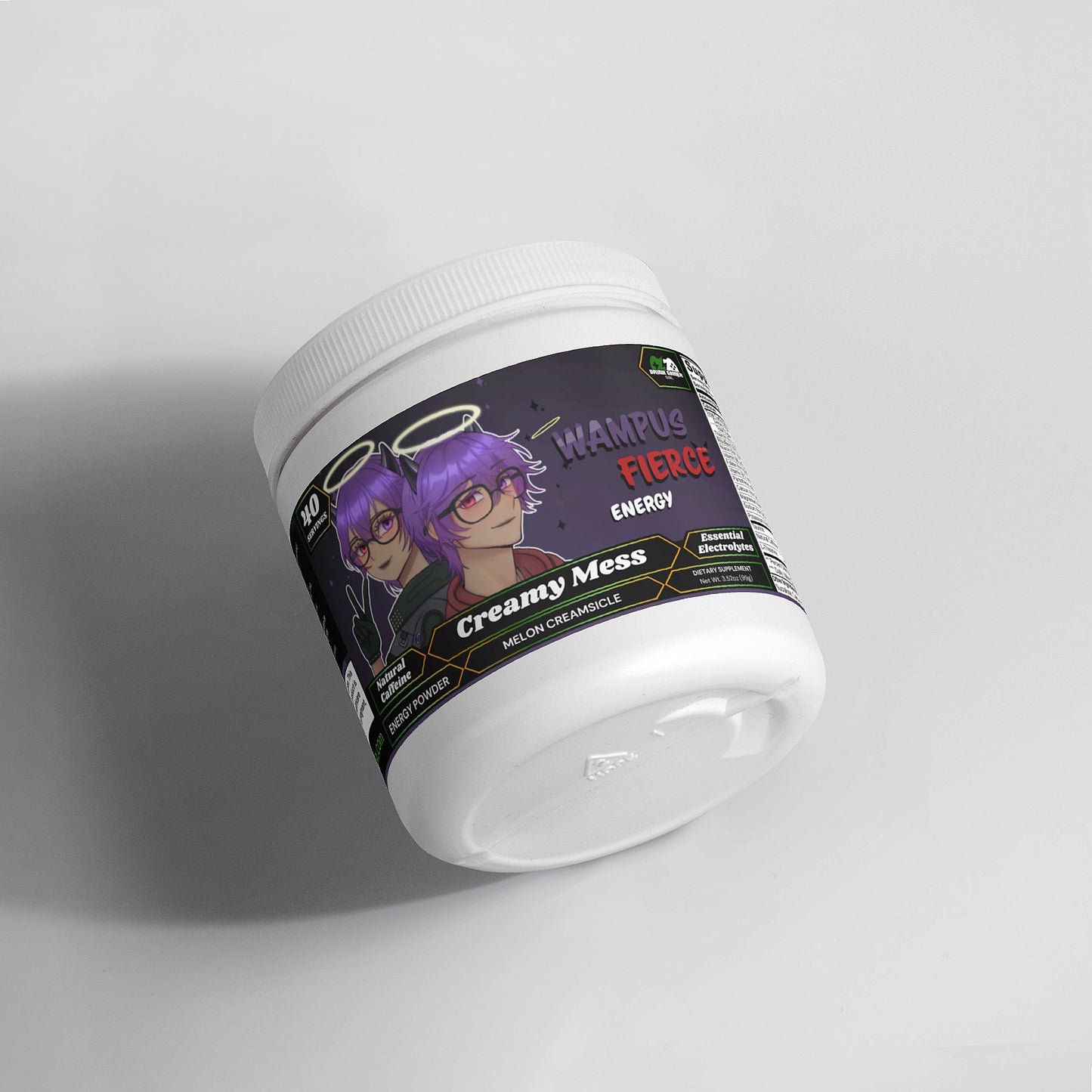 Wampus Fierce - Creamy Mess Energy Powder (Melon Creamsicle)