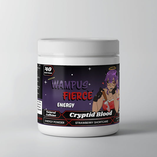 Wampus Fierce - Cryptid Blood Energy Powder (Strawberry Shortcake)