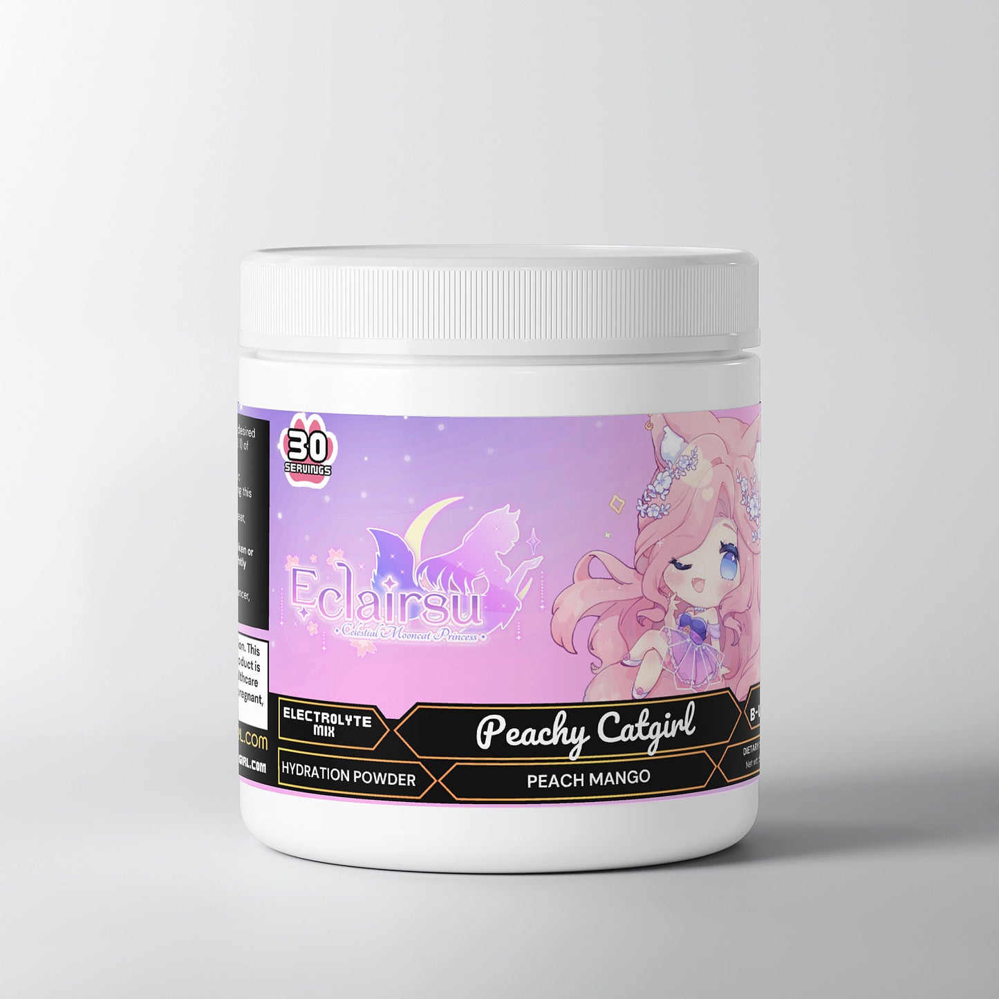 Eclairsu - Peachy Catgirl Hydration Powder (Peach Mango)