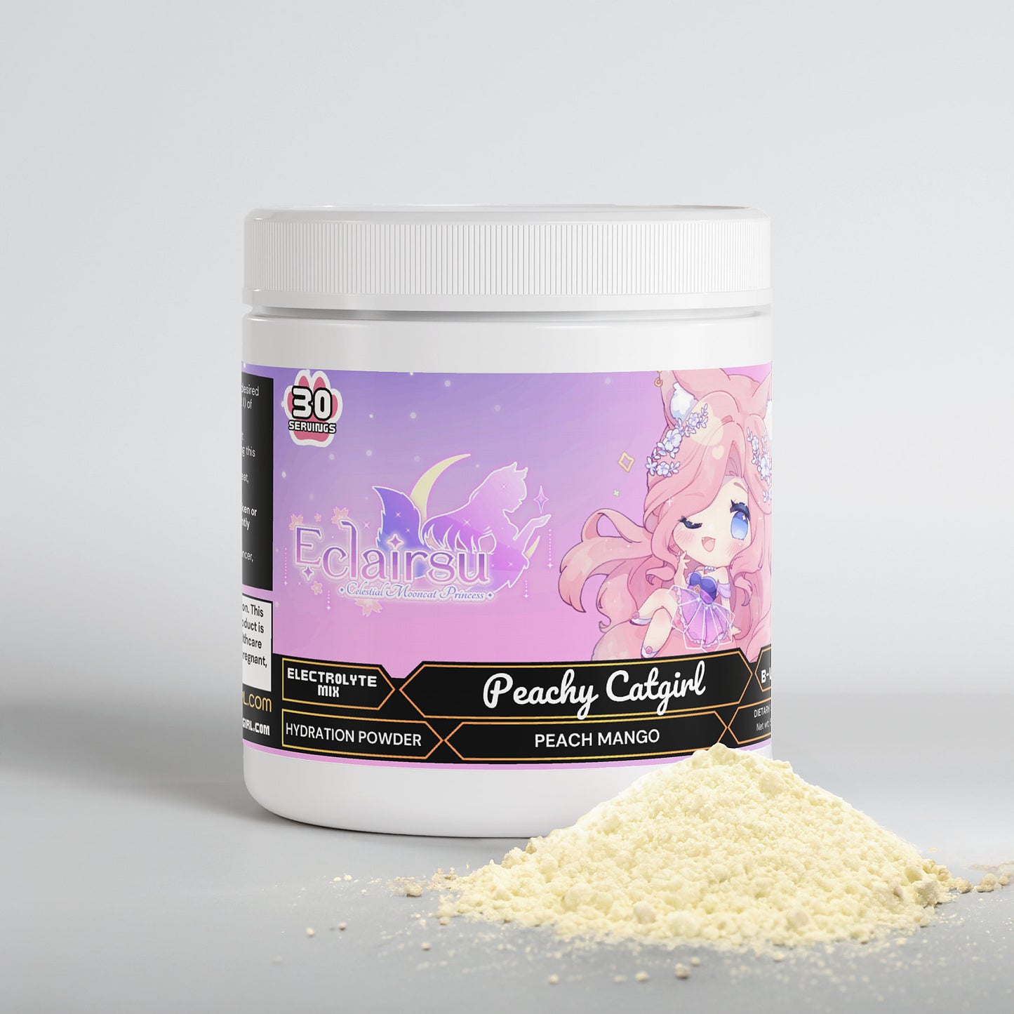 Eclairsu - Peachy Catgirl Hydration Powder (Peach Mango)