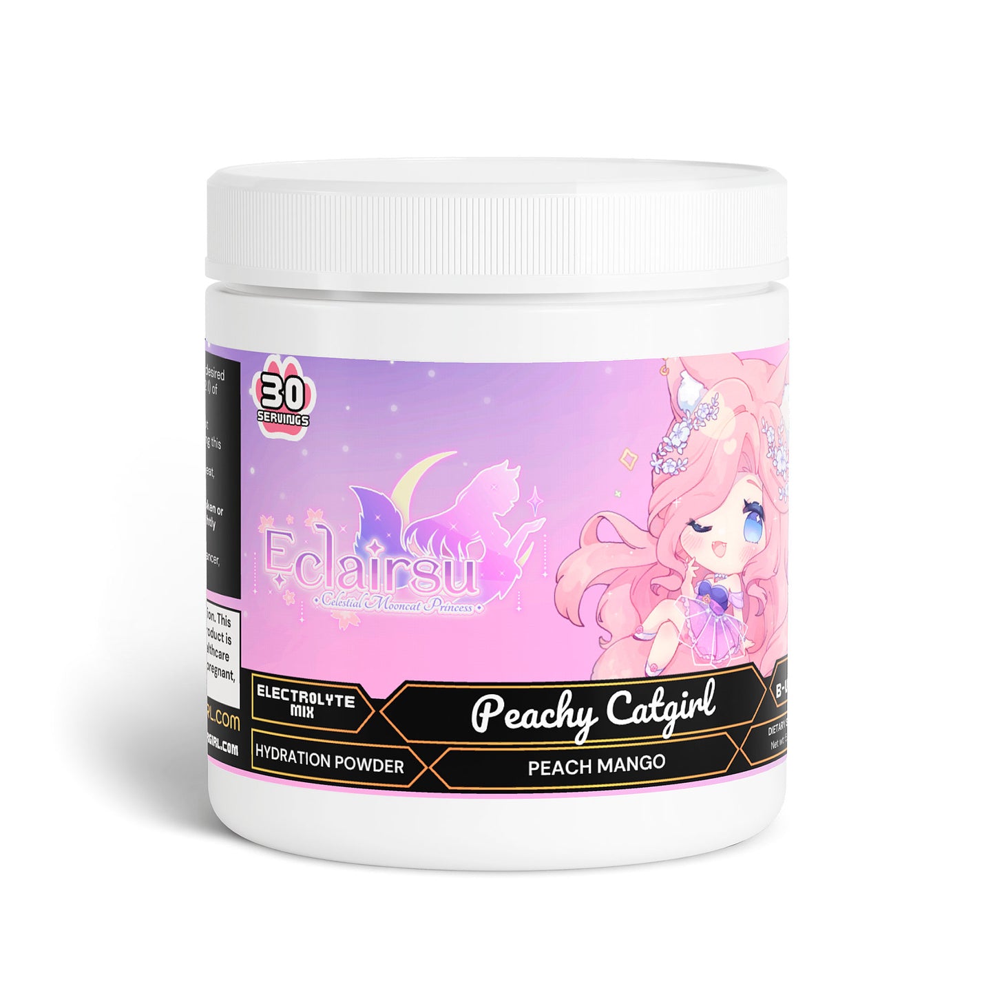 Eclairsu - Peachy Catgirl Hydration Powder (Peach Mango)
