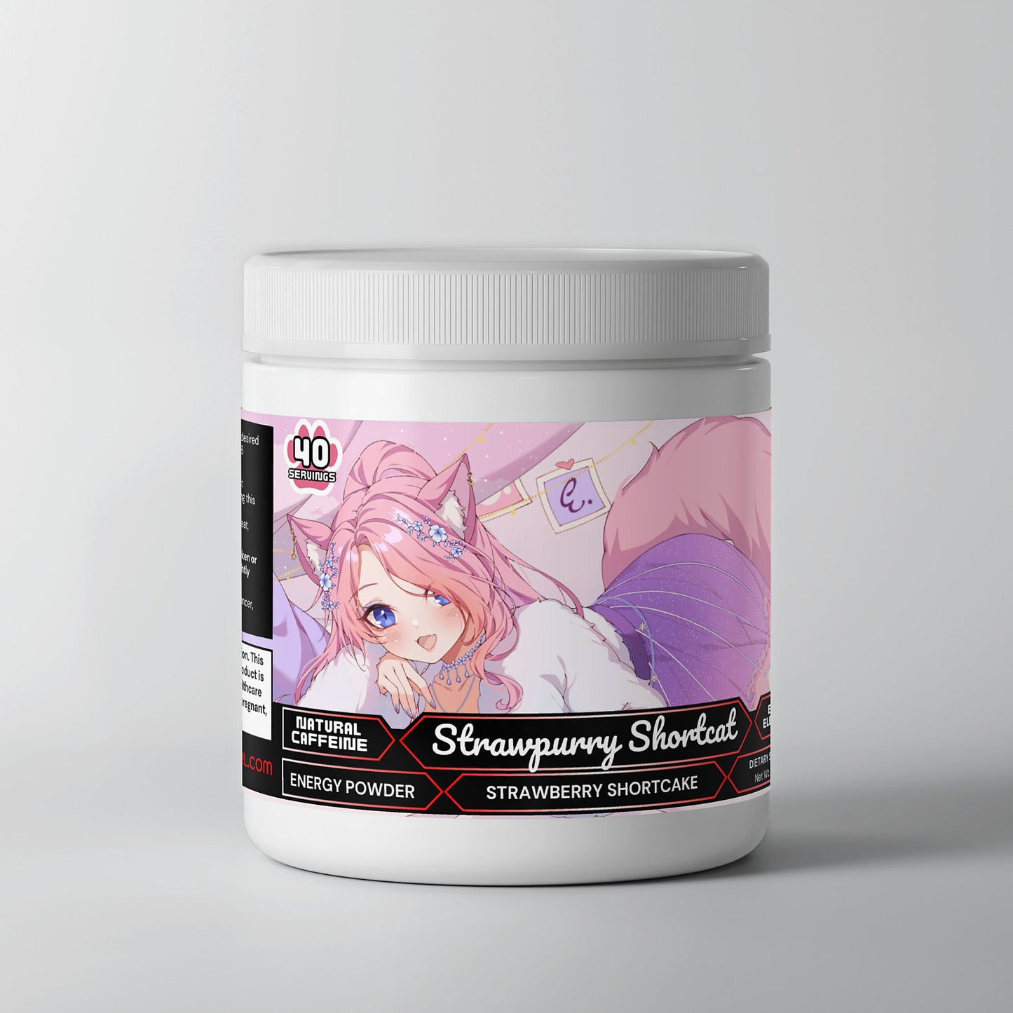 Eclairsu - Strawpurry Shortcat Energy Powder (Strawberry Shortcake)