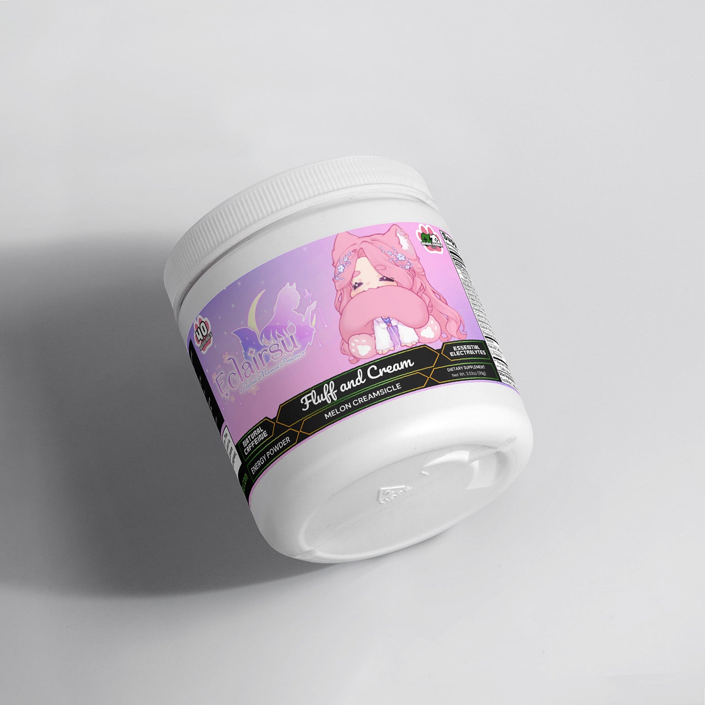 Eclairsu - Fluff and Cream Energy Powder (Melon Creamsicle)