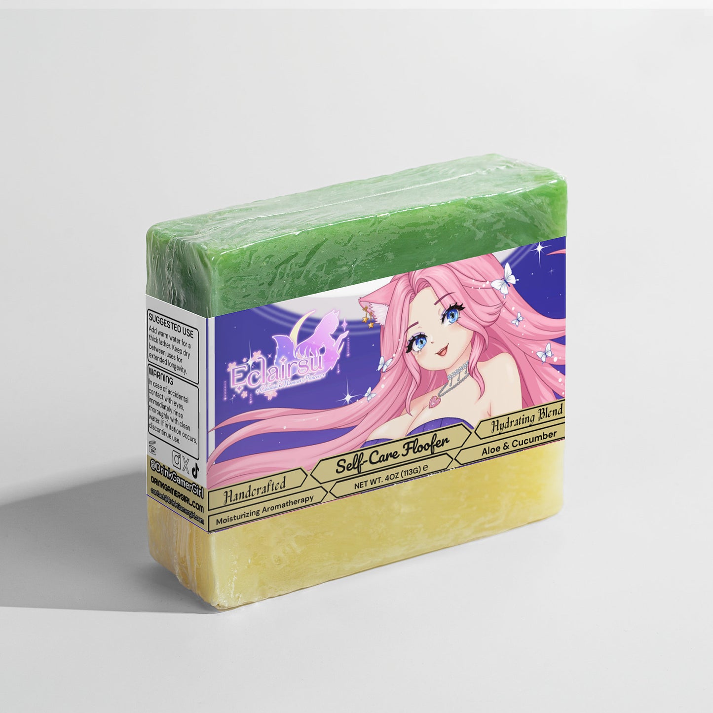 Eclairsu - Self-Care Floofer Aloe & Cool Cucumber Soap