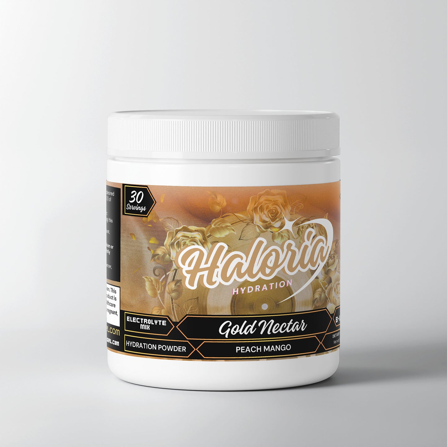 Haloria - Gold Nectar Hydration Powder (Peach Mango)