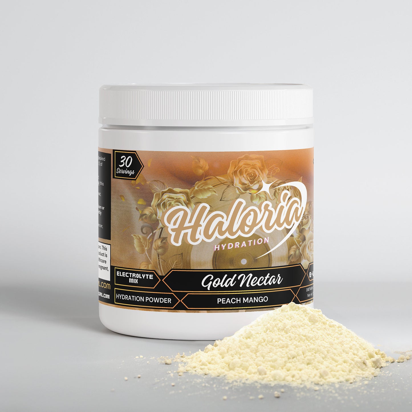 Haloria - Gold Nectar Hydration Powder (Peach Mango)