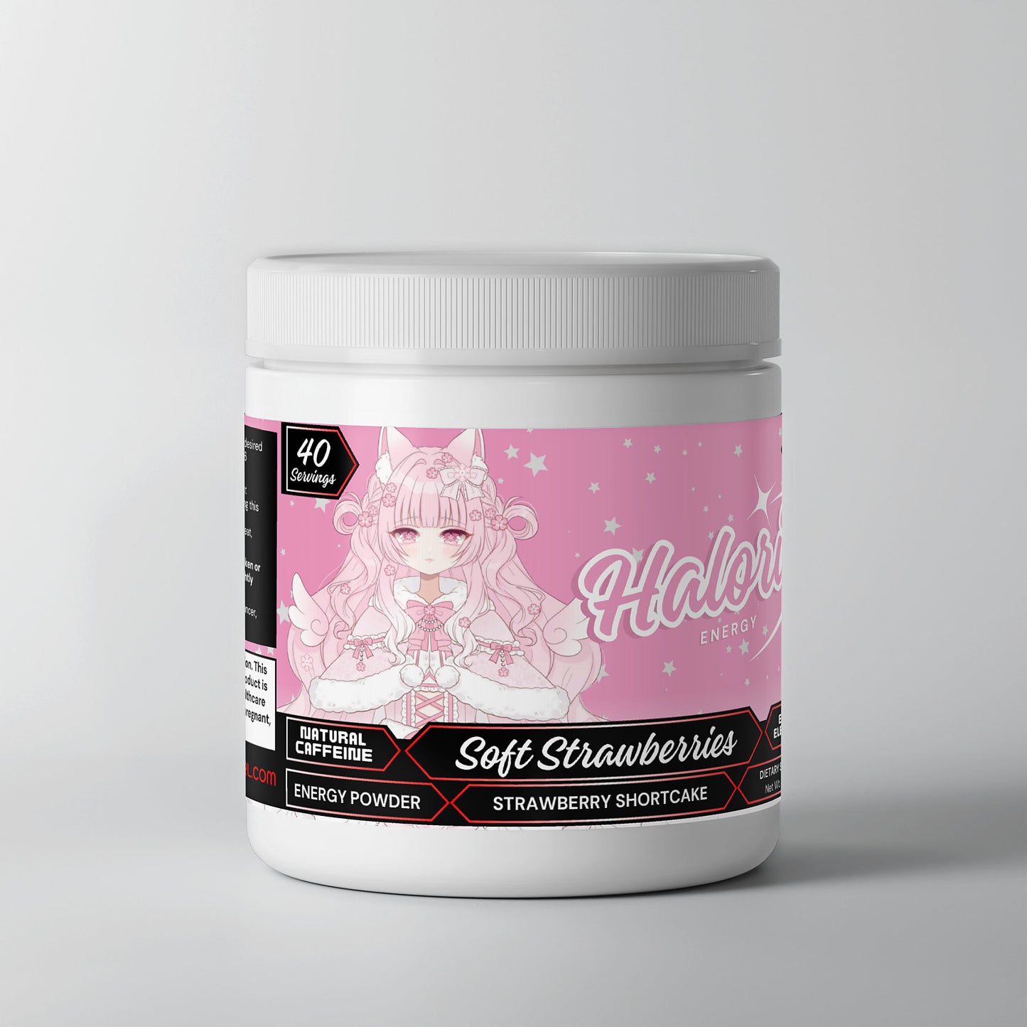 Haloria - Soft Strawberries Energy Powder (Strawberry Shortcake)