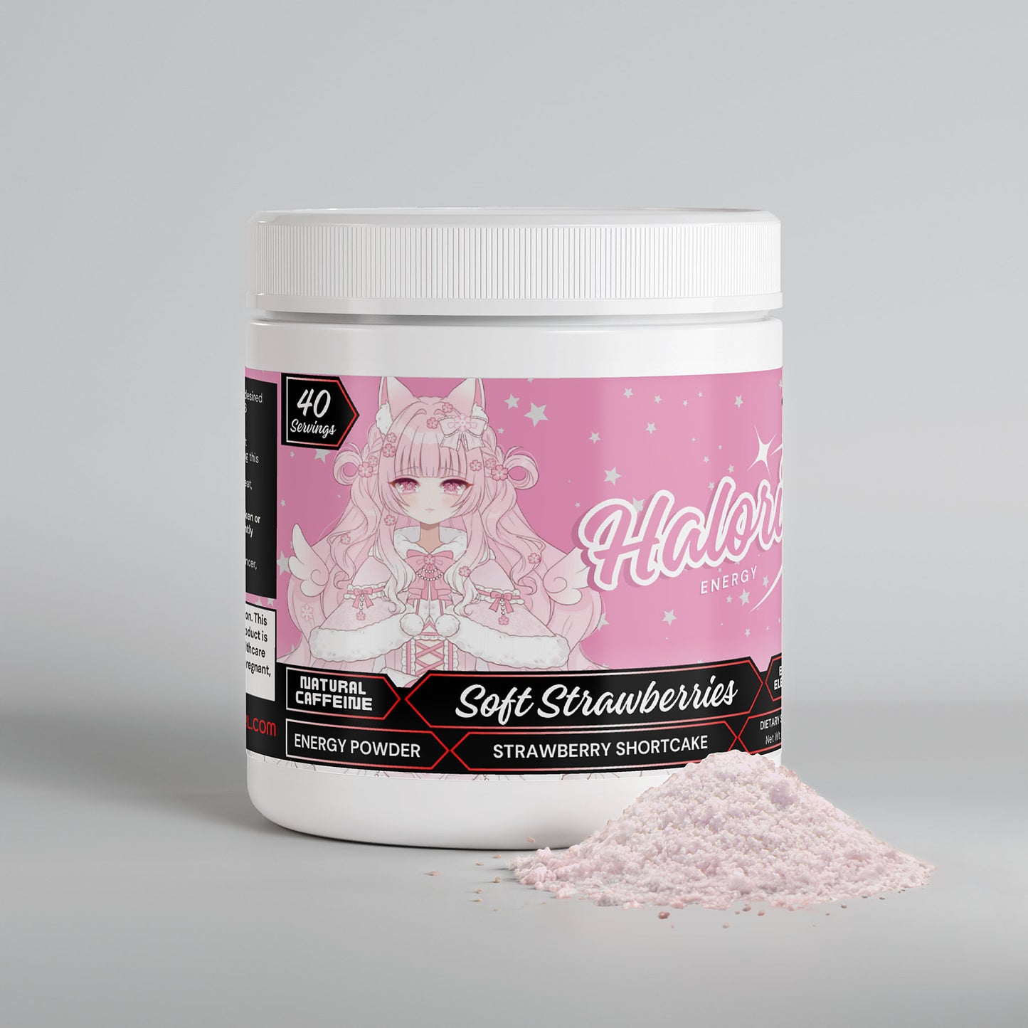 Haloria - Soft Strawberries Energy Powder (Strawberry Shortcake)