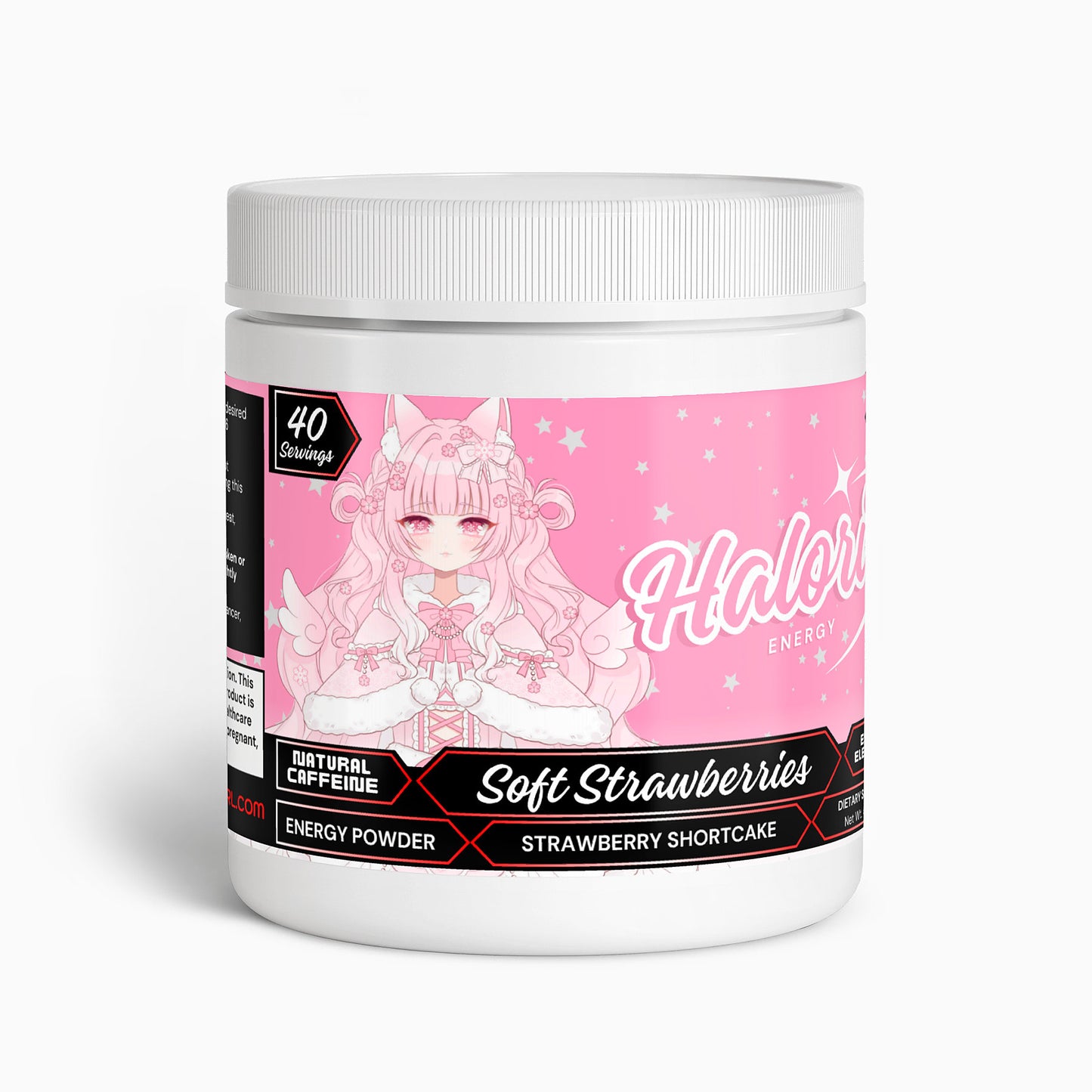Haloria - Soft Strawberries Energy Powder (Strawberry Shortcake)