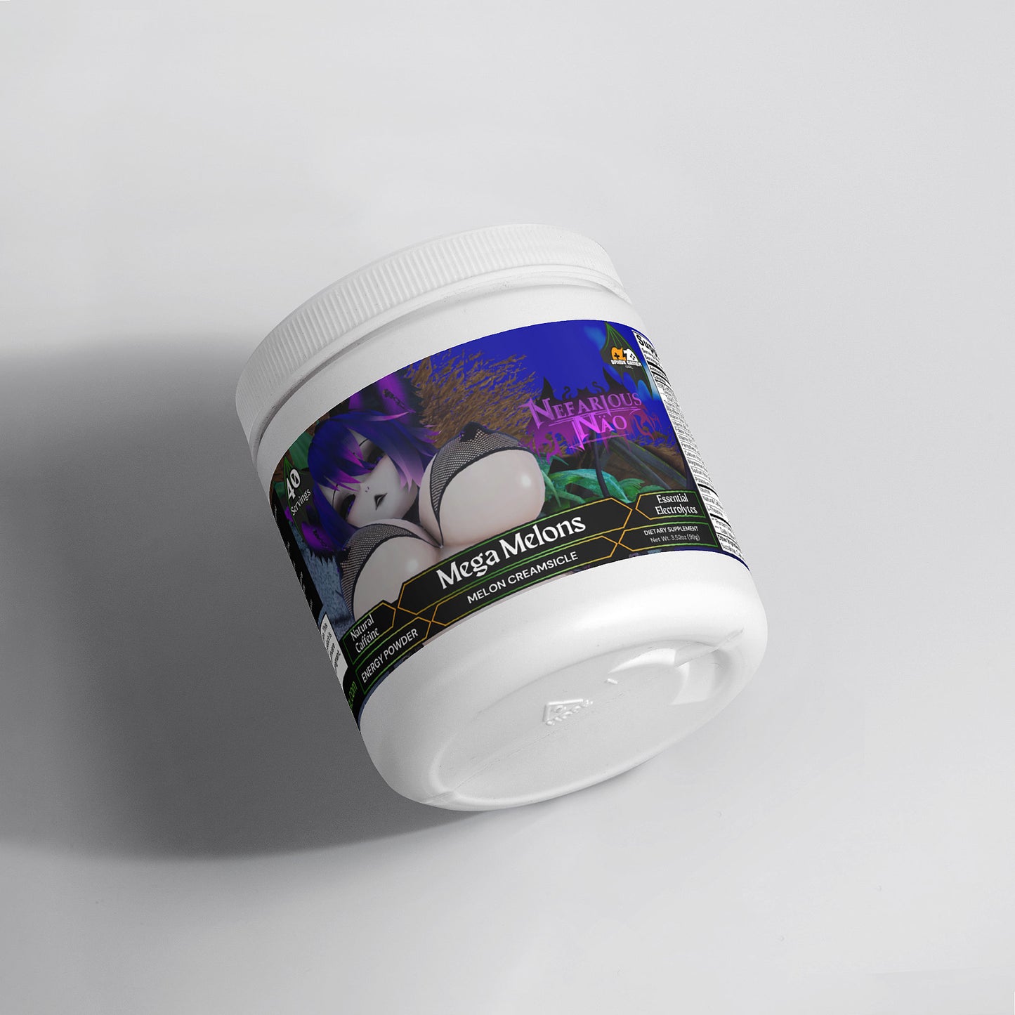 Nefarious Nao - Mega Melons Energy Powder (Melon Creamsicle)