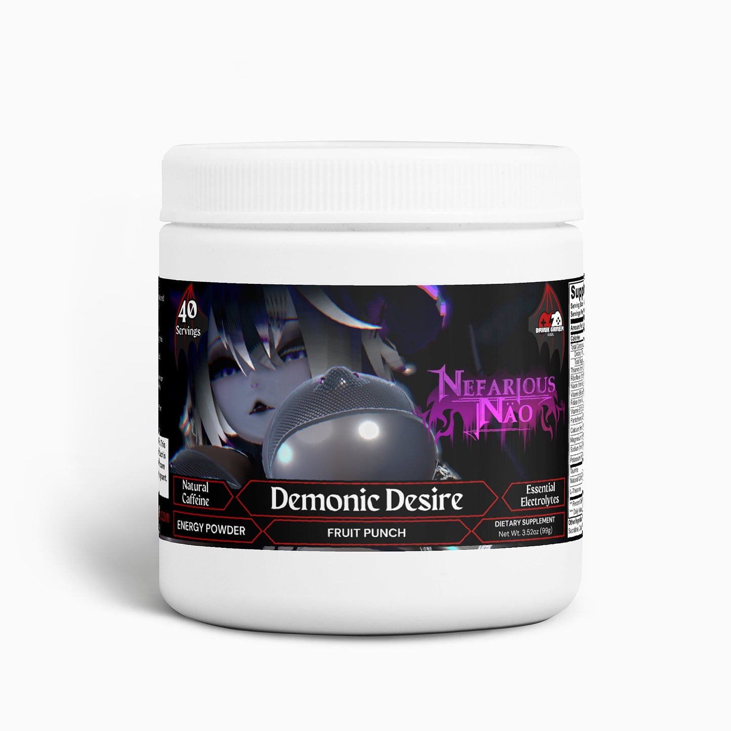 Nefarious Nao - Demonic Desire Energy Powder (Fruit Punch)
