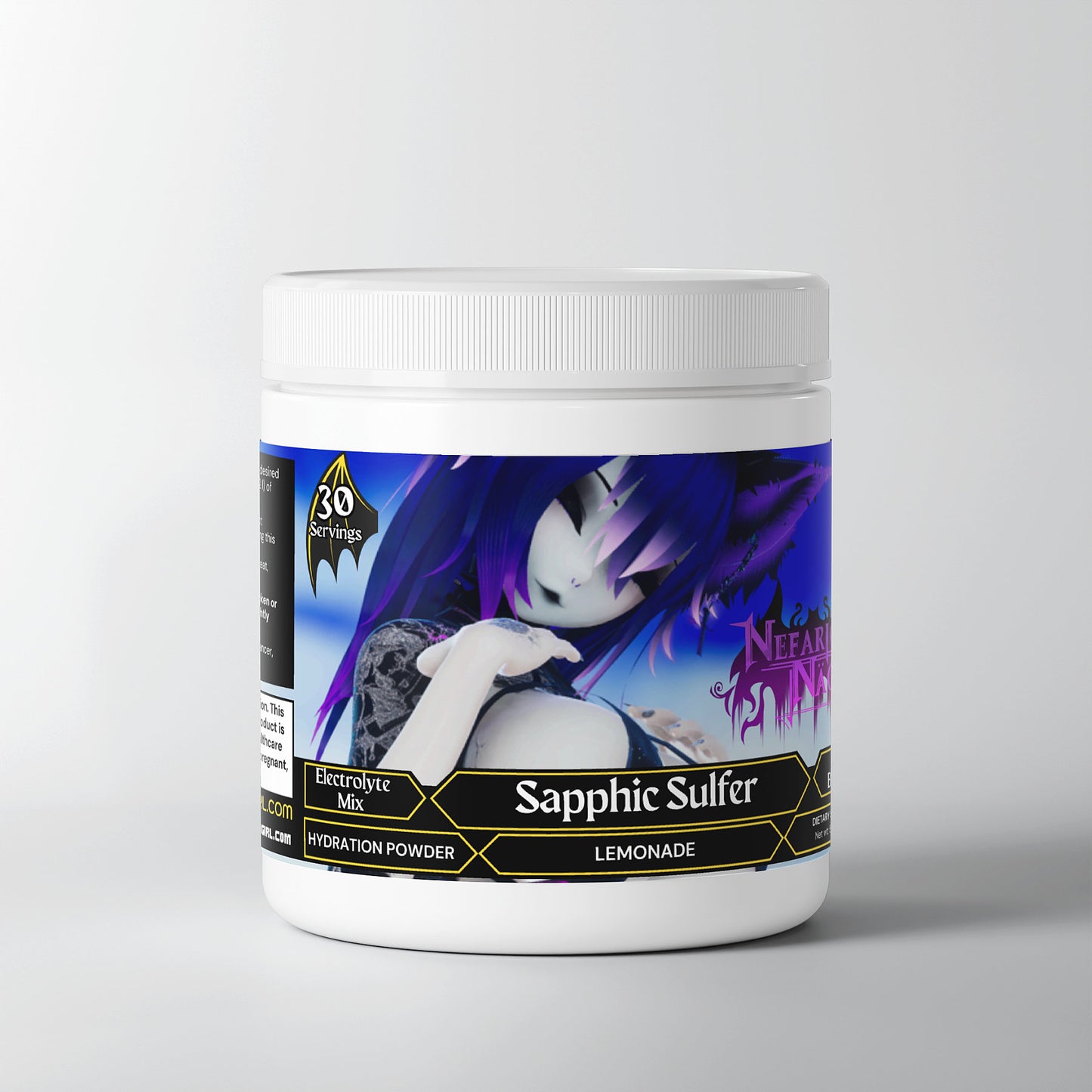 Nefarious Nao - Sapphic Sulfer Hydration Powder (Lemonade)