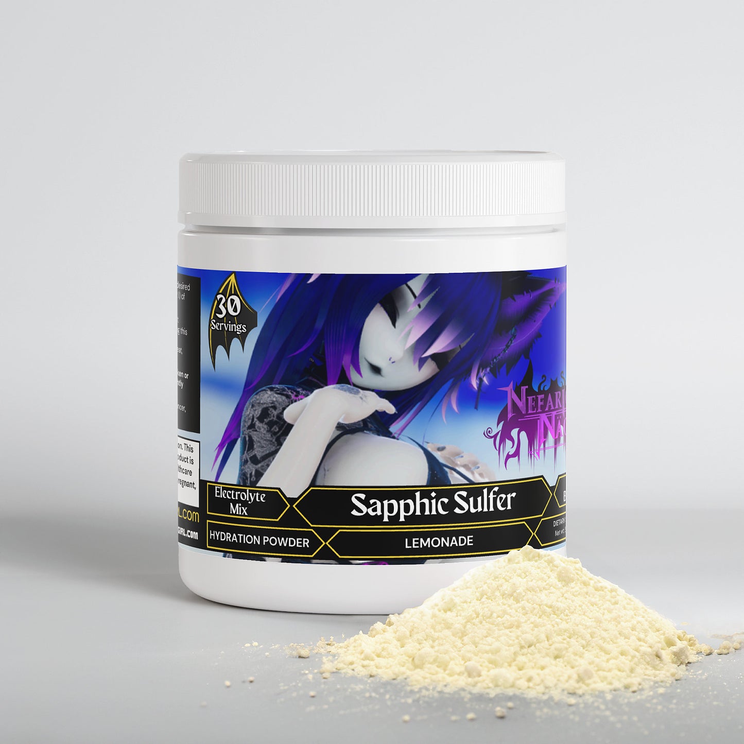 Nefarious Nao - Sapphic Sulfer Hydration Powder (Lemonade)