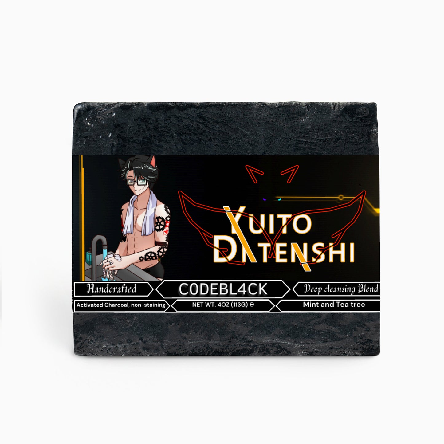 YuitoDatenshi - C0DEBL4CK Charcoal Soap