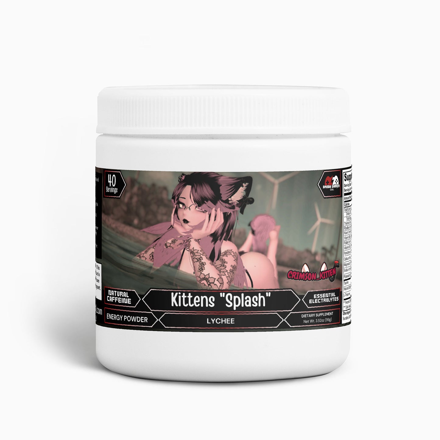 Crimson Kitten - Kittens "Splash" Energy Powder (Lychee Energy)