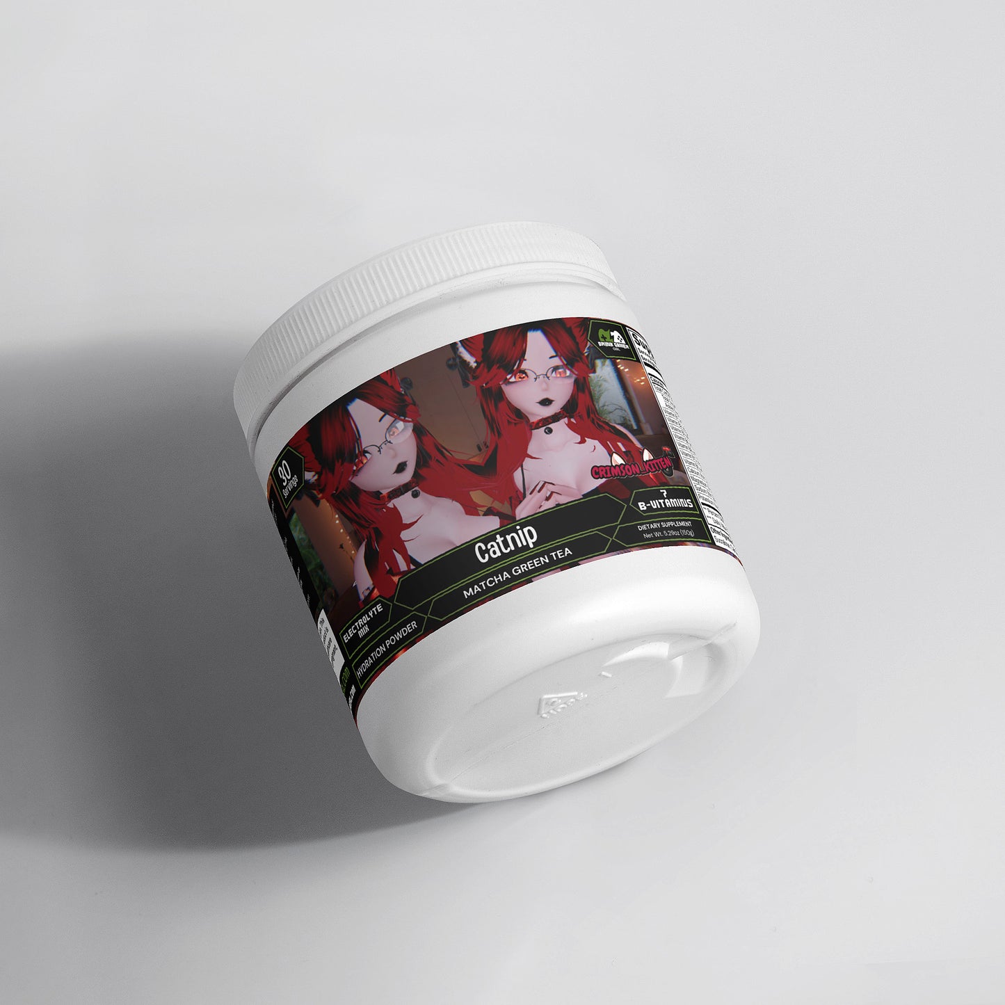 Crimson Kitten - Catnip Hydration Powder (Matcha Green Tea)