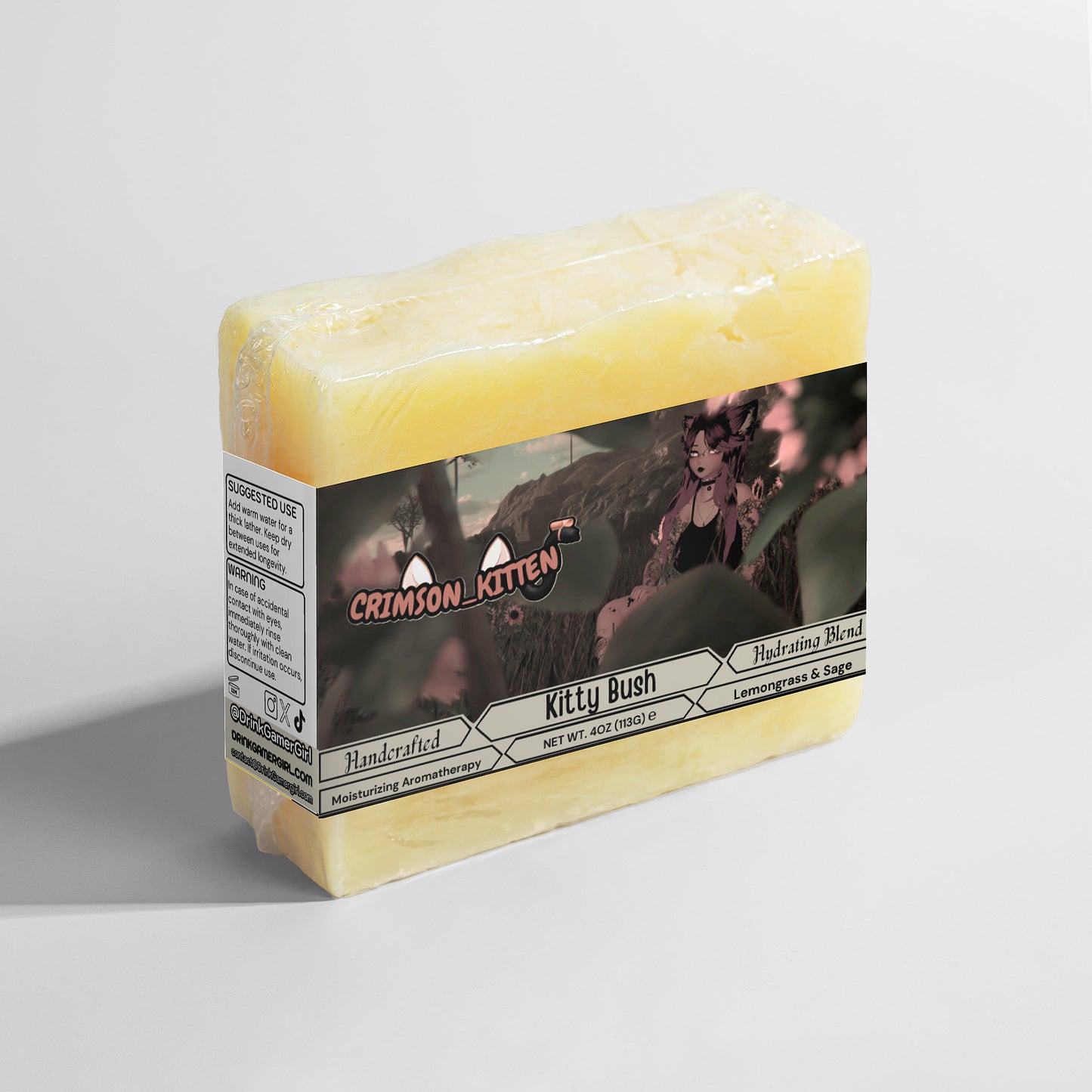 Crimson Kitten - Kitty Bush Lemongrass & Sage Soap
