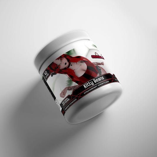 Crimson Kitten - Kitty Beans Energy Powder (Strawberry Shortcake)