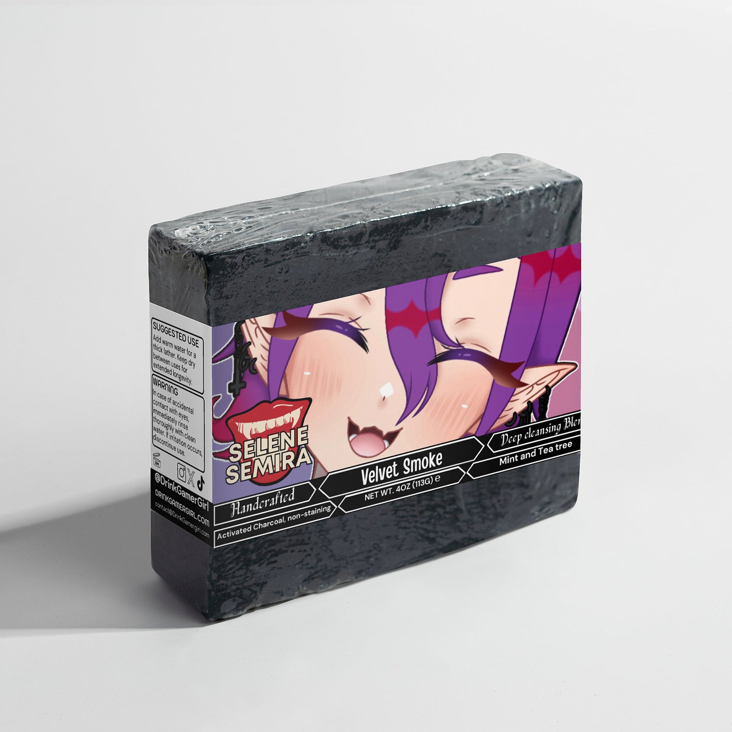 Selene Semira - Velvet Smoke Charcoal Soap