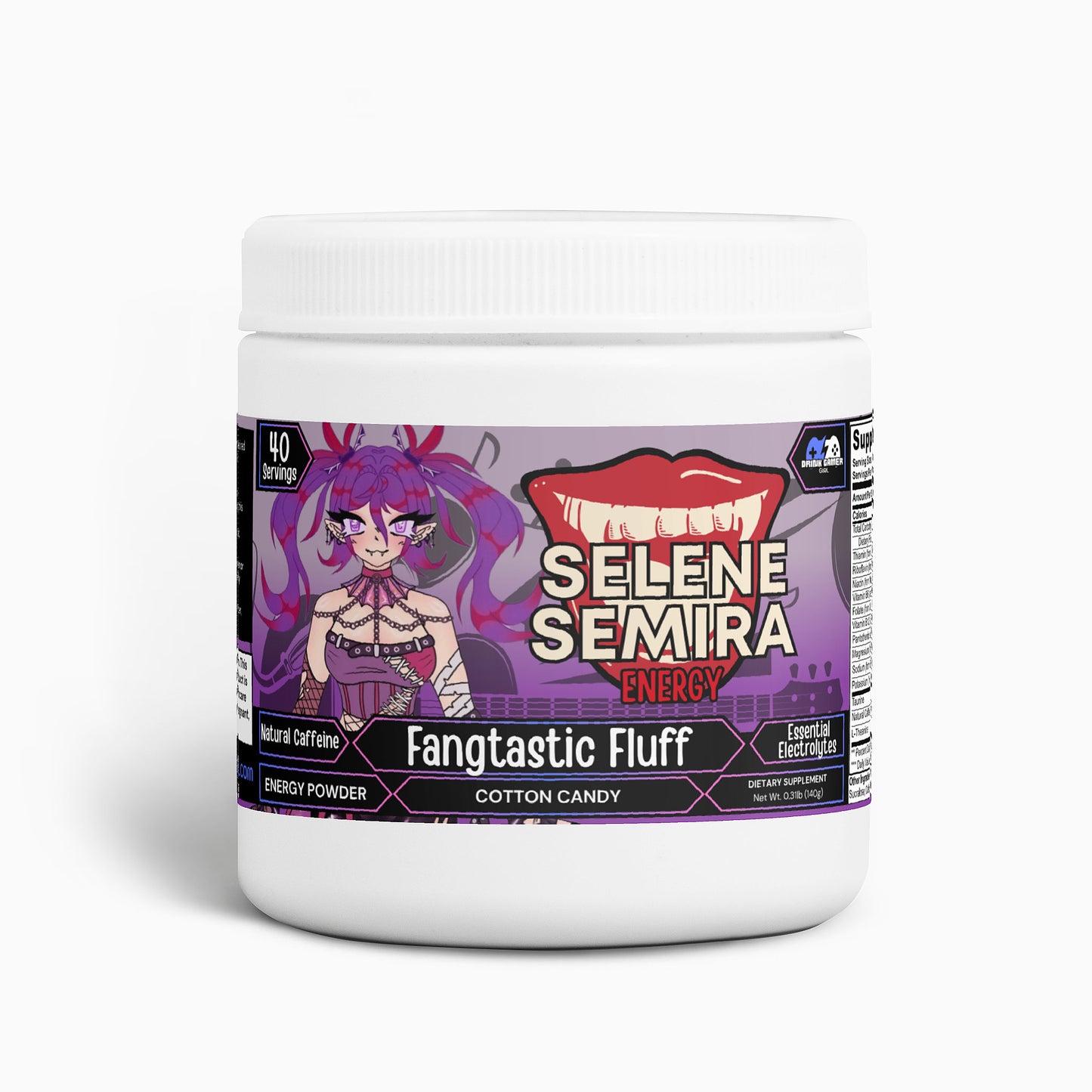 Selene Semira - Fangtastic Fluff Energy Powder (Cotton Candy)