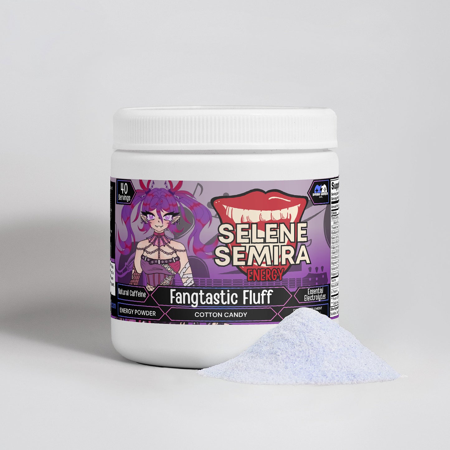 Selene Semira - Fangtastic Fluff Energy Powder (Cotton Candy)