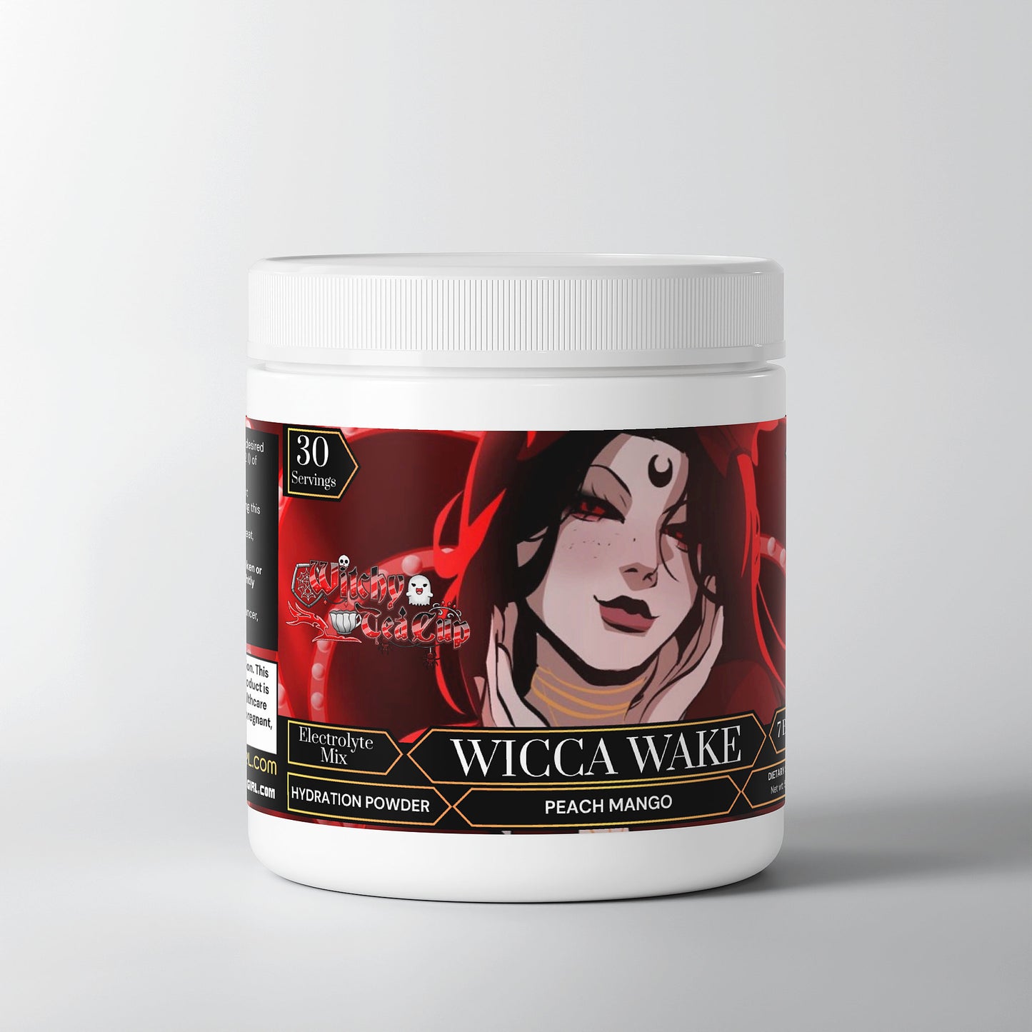 Witchy Tea Cup - Wicca Wake Hydration Powder (Peach Mango)