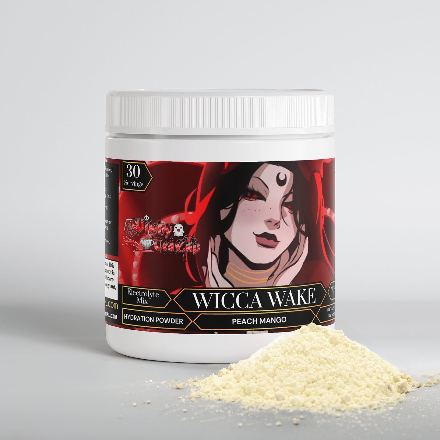 Witchy Tea Cup - Wicca Wake Hydration Powder (Peach Mango)