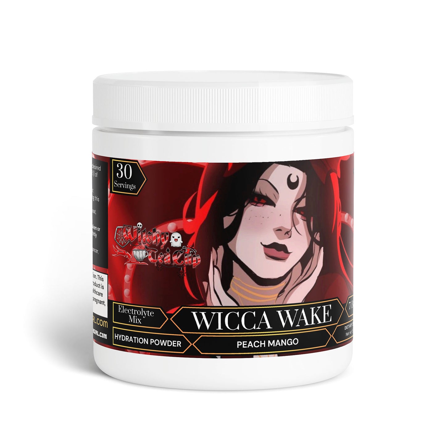 Witchy Tea Cup - Wicca Wake Hydration Powder (Peach Mango)