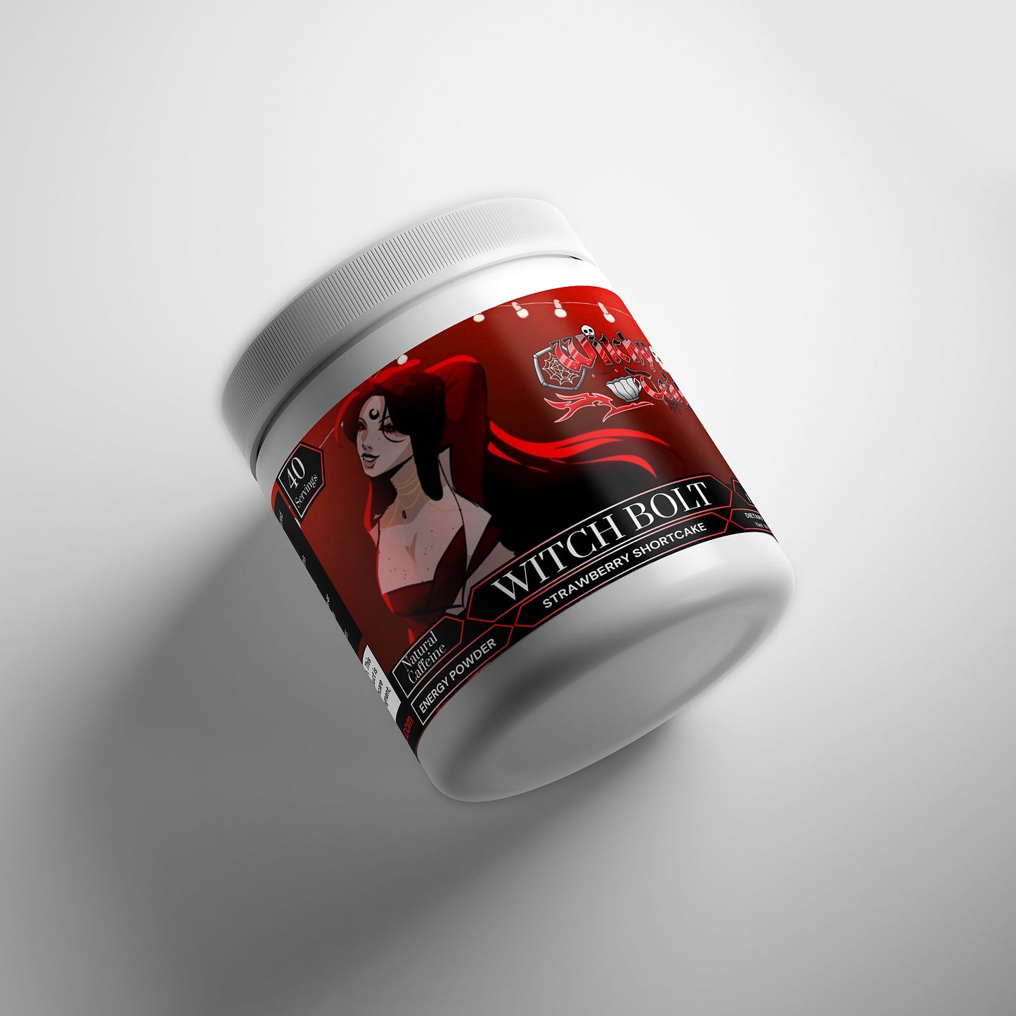 Witchy Tea Cup - Witch Bolt Energy Powder (Strawberry Shortcake)
