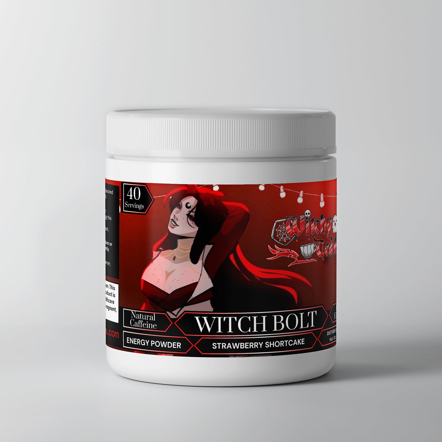 Witchy Tea Cup - Witch Bolt Energy Powder (Strawberry Shortcake)