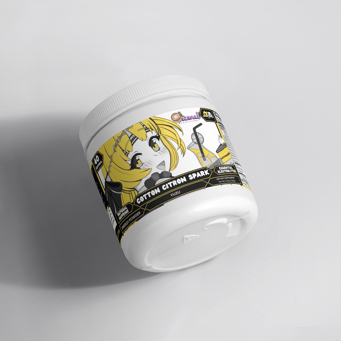 Ezenal Darcen - Cotton Citron Spark Energy Powder (Yuzu Flavor)