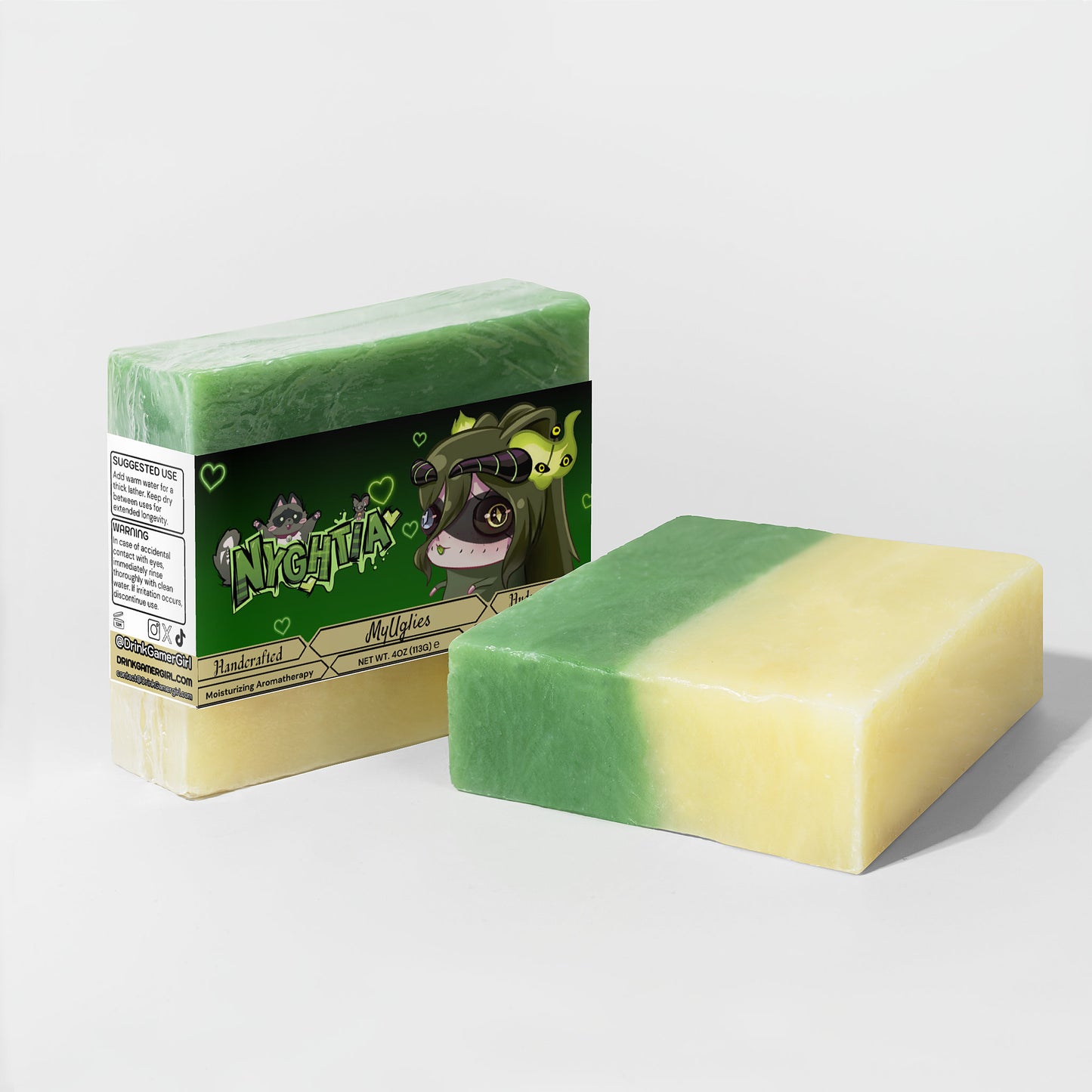 Nyghtia - MyUglies Aloe & Cool Cucumber Soap