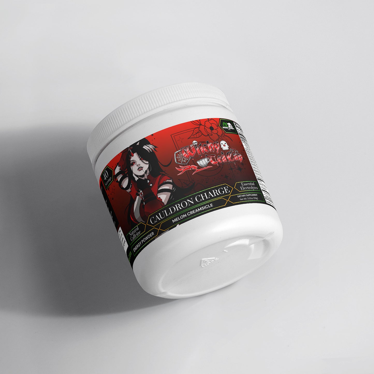 Witchy Tea Cup - Cauldron Charge Energy Powder (Melon Creamsicle)