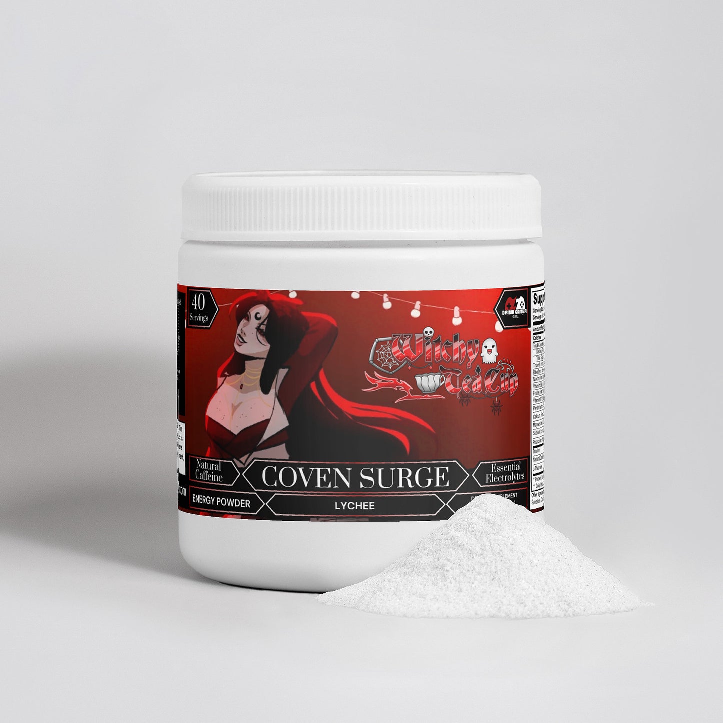 Witchy Tea Cup - Coven Surge Energy Powder (Lychee Energy)