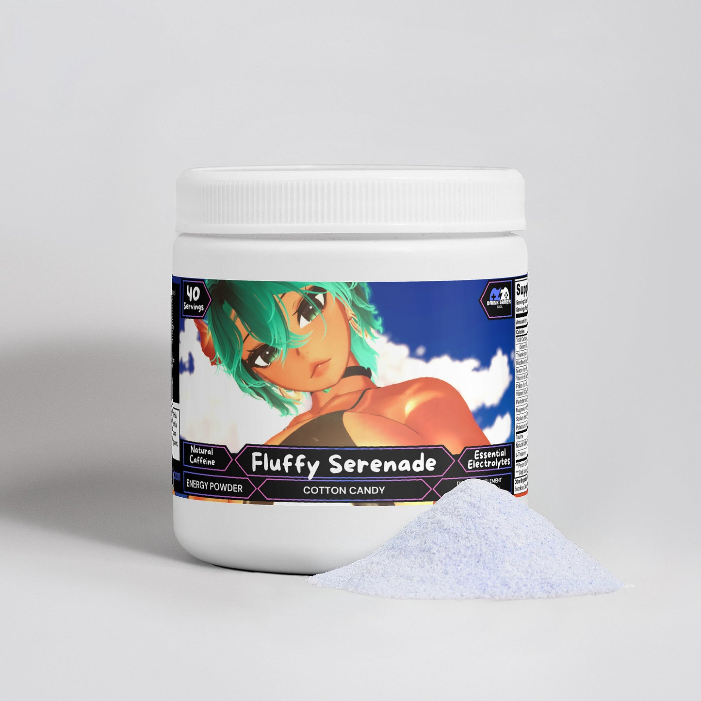 Queen Rhythm - Fluffy Serenade Energy Powder (Cotton Candy)
