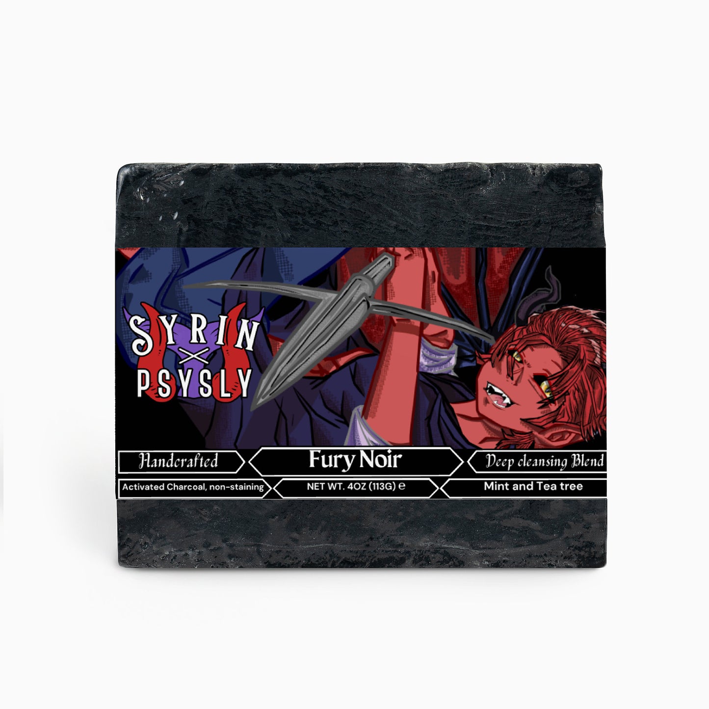 Syrin & PsySly - Fury Noir Charcoal Soap