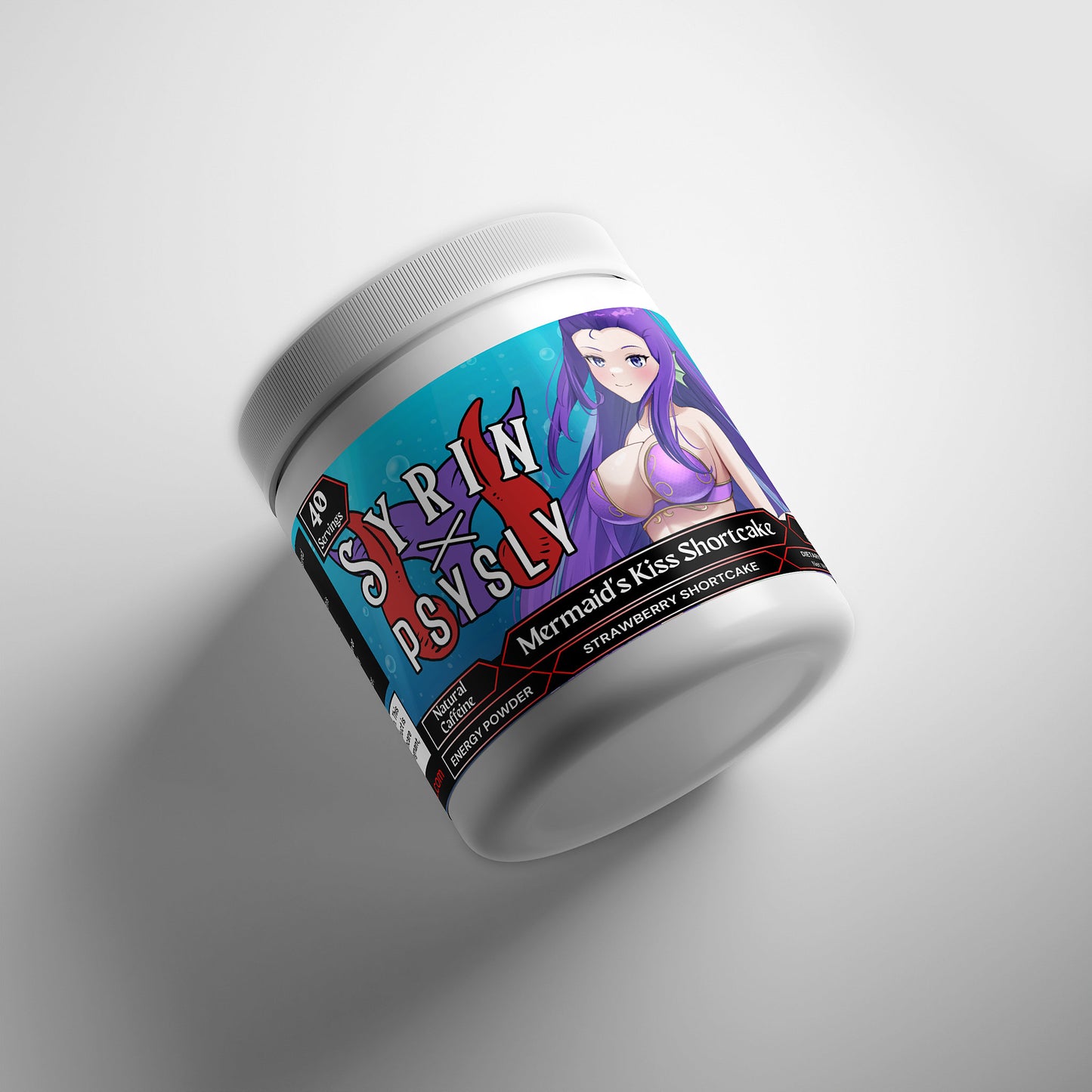 Syrin & PsySly - Mermaid's Kiss Shortcake Energy Powder (Strawberry Shortcake)