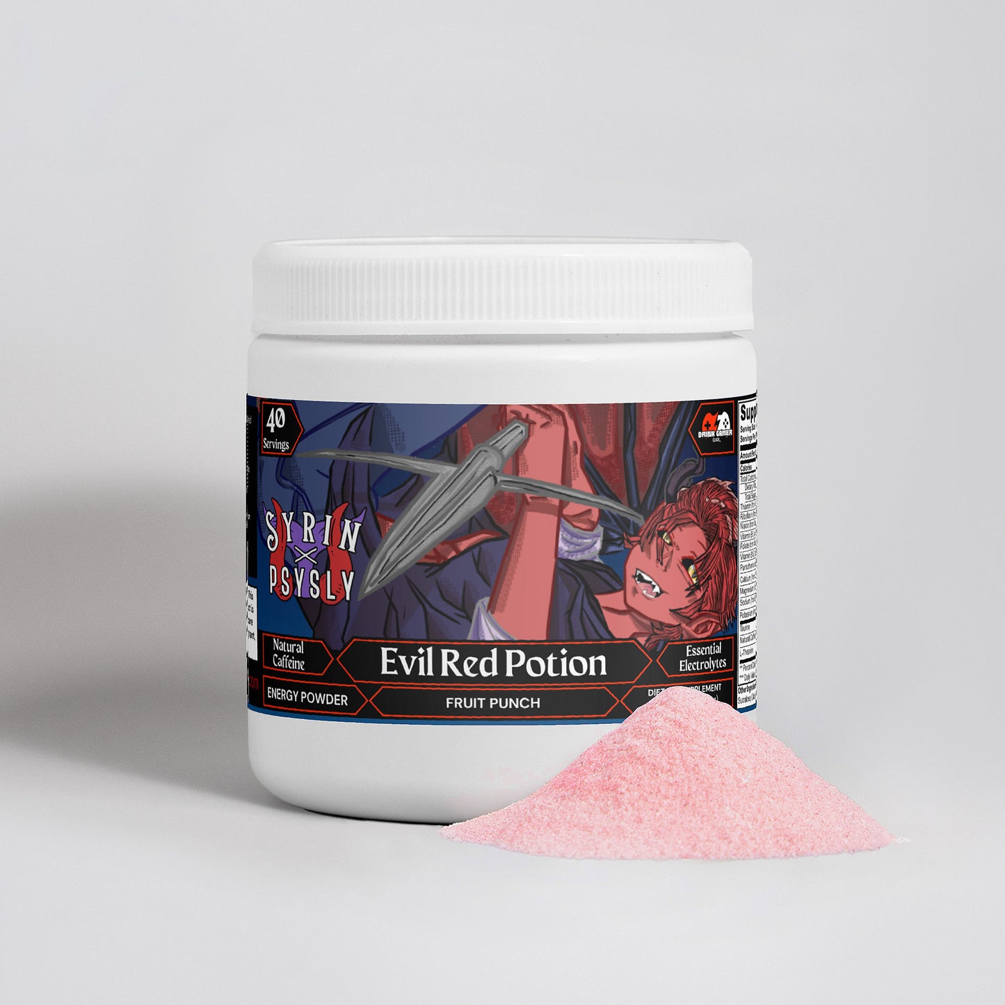 Syrin & PsySly - Evil Red Potion Energy Powder (Fruit Punch)