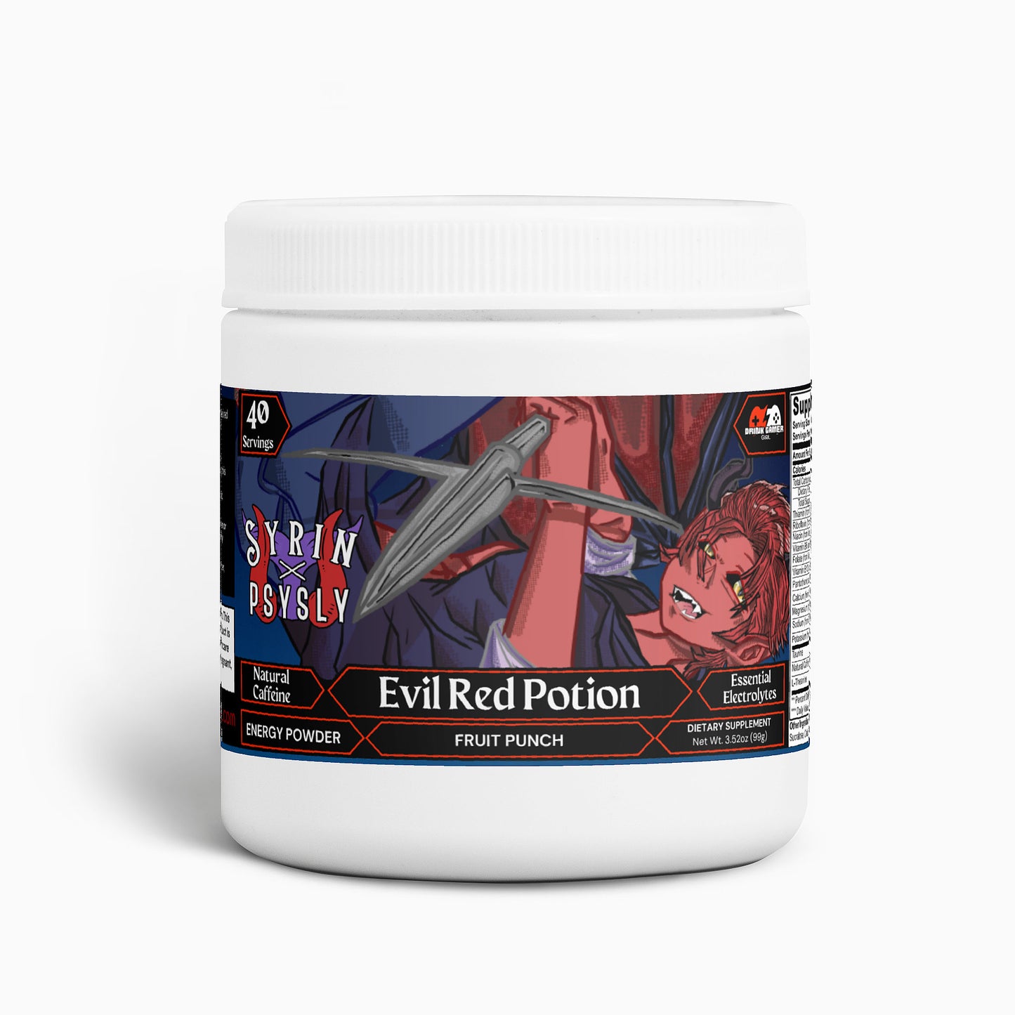 Syrin & PsySly - Evil Red Potion Energy Powder (Fruit Punch)