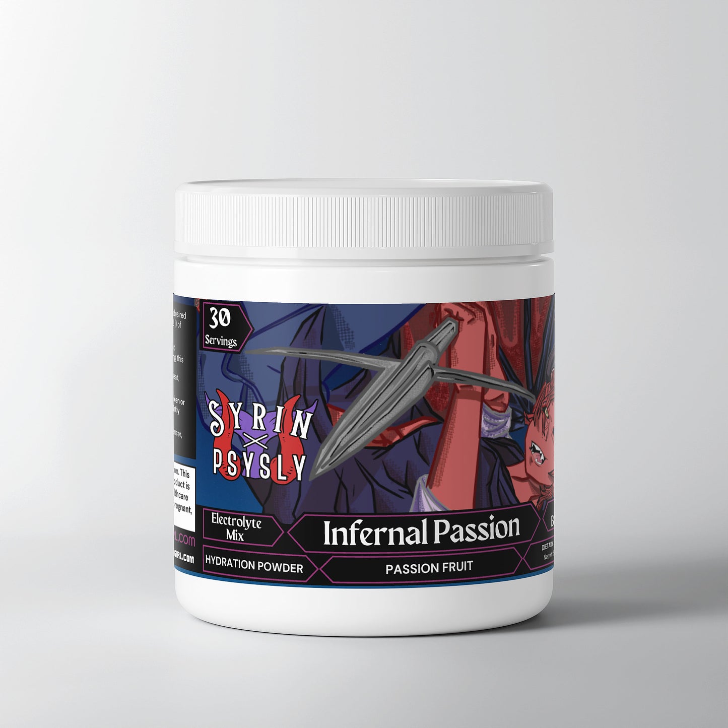 Syrin & PsySly - Infernal Passion Hydration Powder (Passion Fruit)