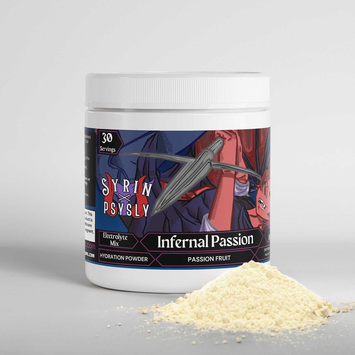 Syrin & PsySly - Infernal Passion Hydration Powder (Passion Fruit)
