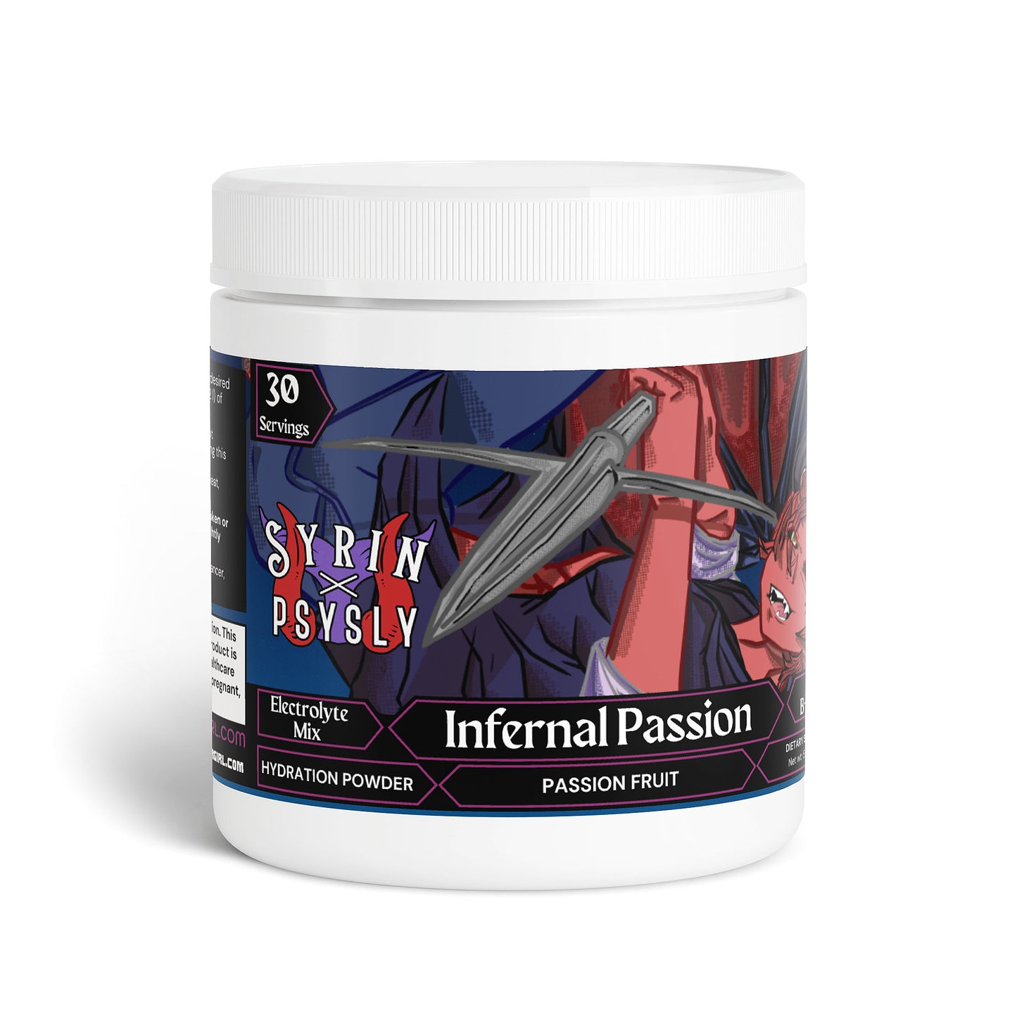 Syrin & PsySly - Infernal Passion Hydration Powder (Passion Fruit)
